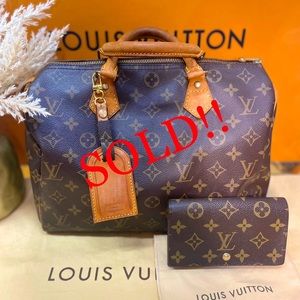 Louis Vuitton Speedy 30 and Zippy Wallet